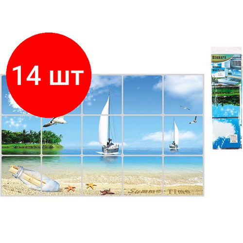 Комплект 14 штук, Пленка-стикер защитная, 75х45см, TL-220, PERFECTO LINEA (11-121200)