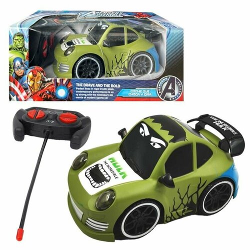 ZR2043 Машинка на пульте управления Marvel Hulk ; Мстители Халк, игрушка на радиоуправлении для мальчиков со светом