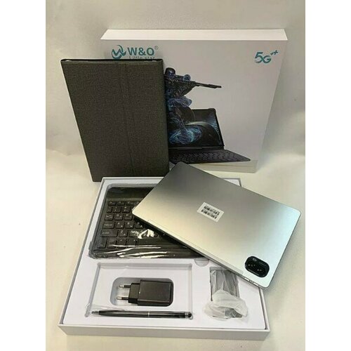 Планшет WO X30Pro с клавиатурой чехлом-книжкой и стилусом 6 GB256 GB 1036 белый 1846900₽