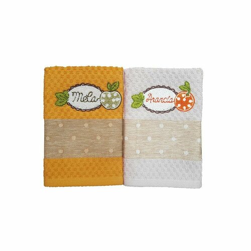 Набор кухонных махровых полотенец (2 шт) 50х70 см, Vingi Ricami