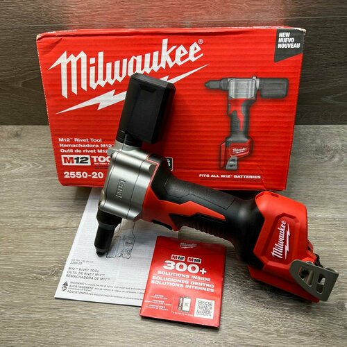 Заклепочник аккумуляторный Milwaukee 2550-20 m120акб 49500₽