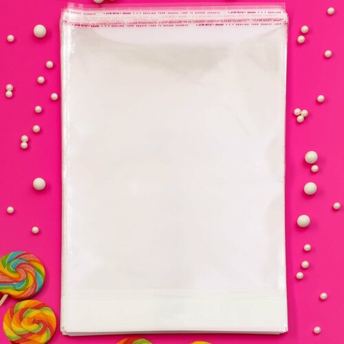 Пакет бопп с клеевым клапаном 30 х 384 см 30 мкм 100шт 1178₽