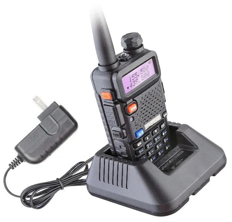 Baofeng UV-5R (8W) 3 уровня, чёрный / Рация