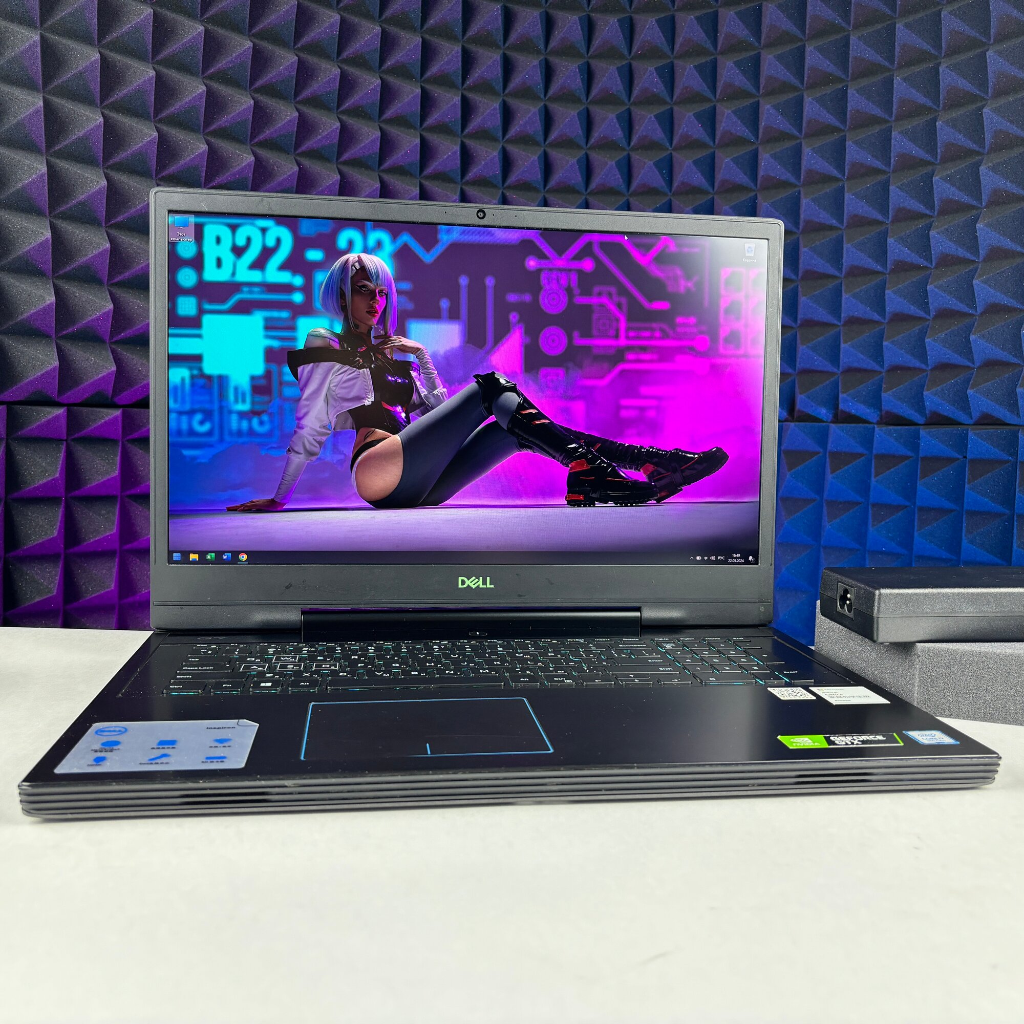 Ноутбук Dell G7-7790 (1920x1080, 17.3, 144Hz, Intel Core i7-9750H 2.6-4.5ГГц, RAM 16 ГБ, SSD 500ГБ, GeForce GTX 1660TI (6gb), Win11)