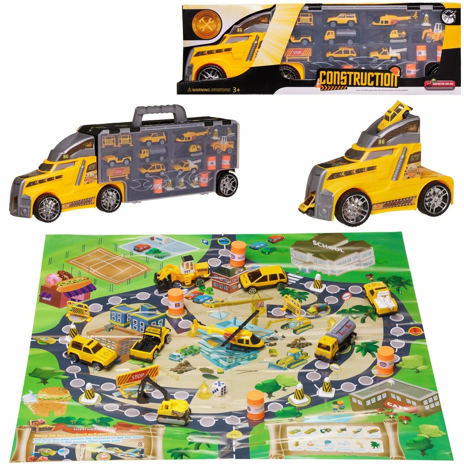 Большой игровой набор Junfa Toys "Автовоз", 1/18