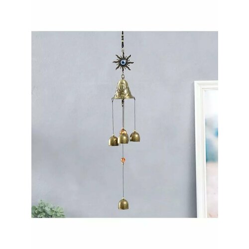 Музыка ветра металл Солнце от сглаза 5 колокольчиков 39 с 715₽
