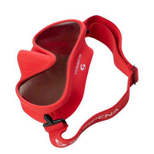 Маска Scorpena N3 зеркальн с эласт ремешком красн 2881₽