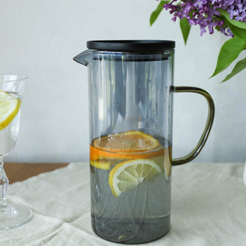 Кувшин стеклянный с крышкой 1500 мл 1168₽