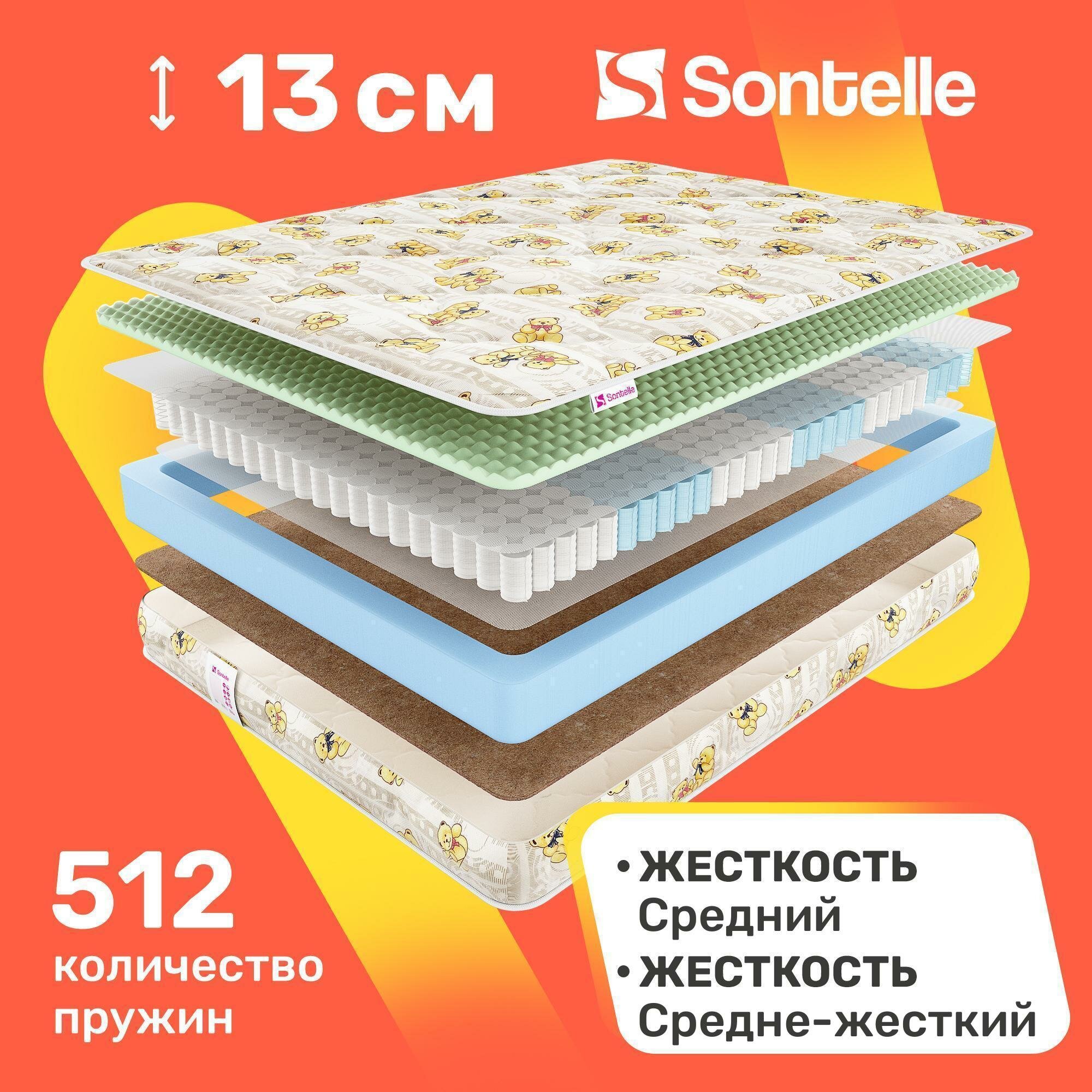 Матрас детский Sontelle Mills Kid 70x160