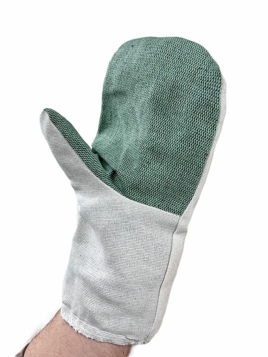 фото Утепленные рукавицы х б с брезентовым наладонником