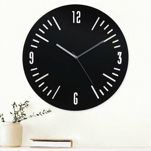 Часы настенные из металла Классика бесшумные d-40 см АА 2718₽