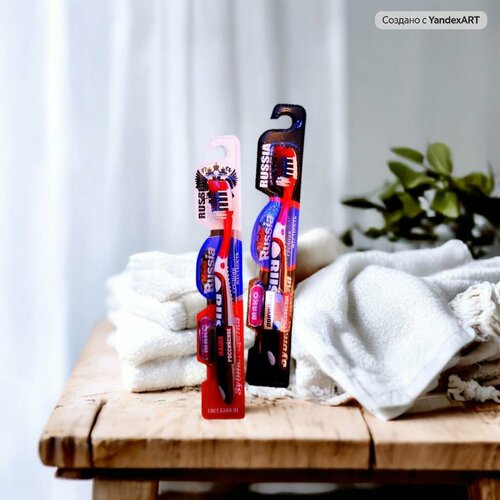 Сувенирная зубная щетка россия патриотичный и полезный подарок 199₽