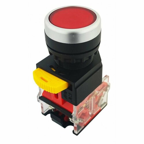 Кнопка HL-LA38P-11S NONC с фиксацией красная 426₽