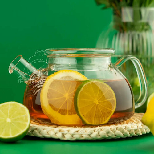 Чайник с ситечком в носике - Болеро 800мл стекло 845₽