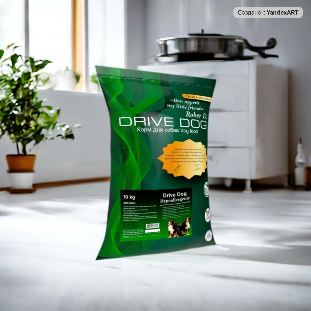 Hypoallergenic полнорационный сухой корм для собак средних и крупных пород гипоаллергенный с белой рыбой 10 кг
