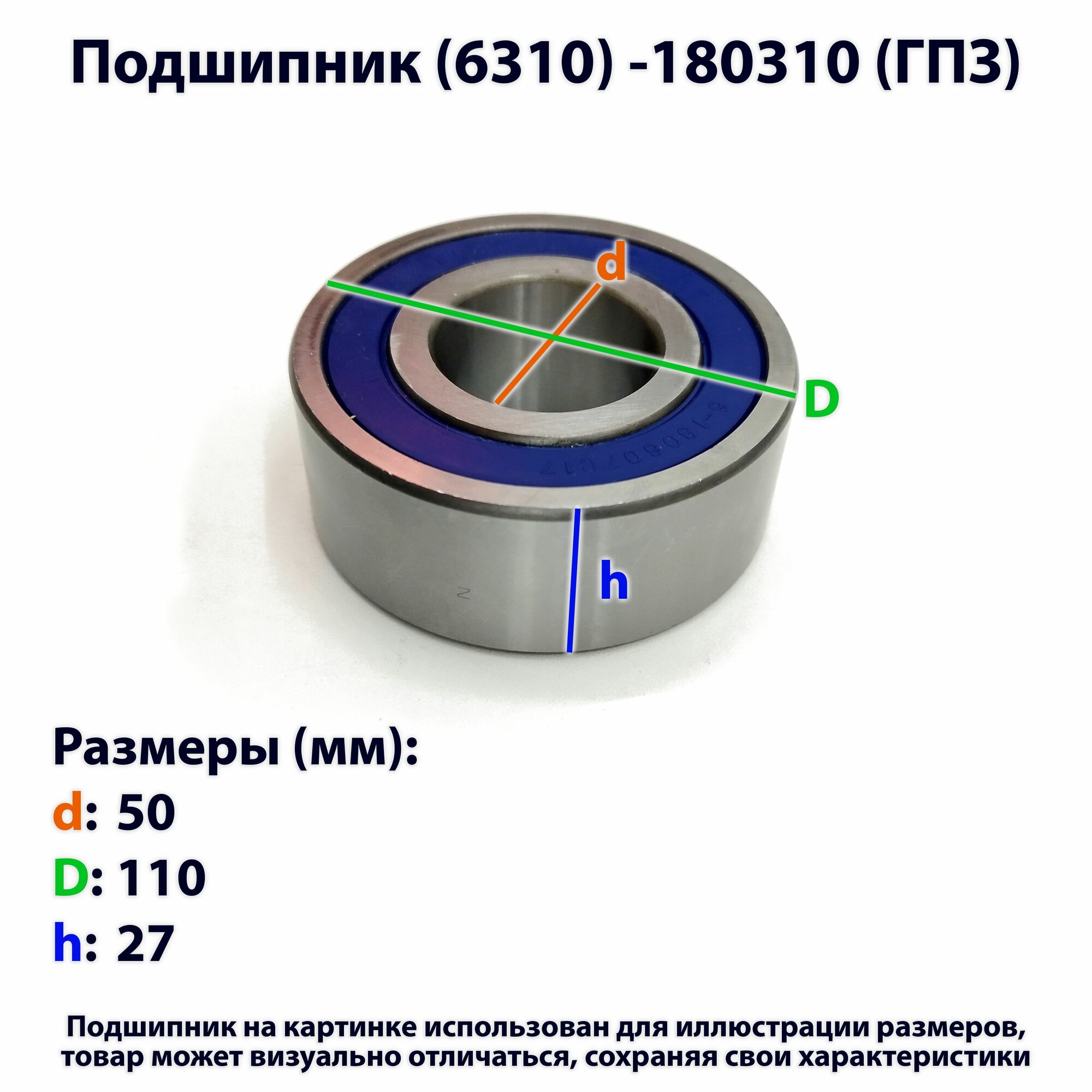 Подшипник (6310) -180310 (ГПЗ)