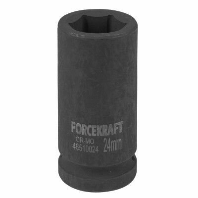 Головка ударная глубокая 3/4", 24мм (6-гранная) FORCEKRAFT