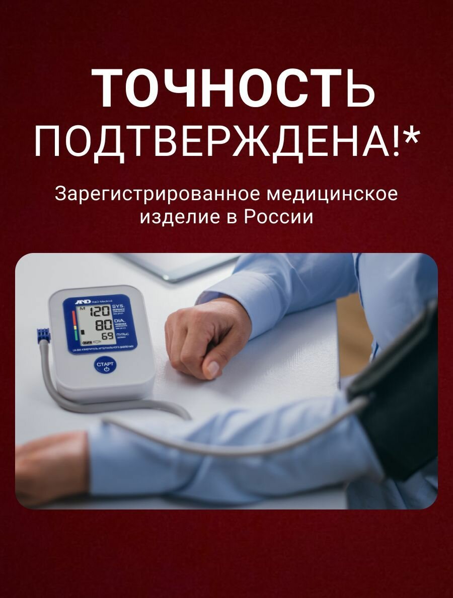 Картинки Тонометр автоматический на плечо AND UA-888 E эконом / манжета 22-32 см