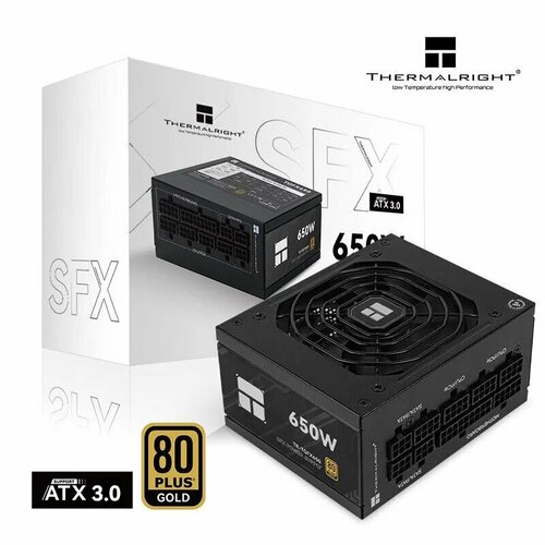 Модульный SFX блок питания Thermalright TR TGFX 650 Gold черный на 750W TR-TGFX Black 650 Ватт ATX 3.0 Голд