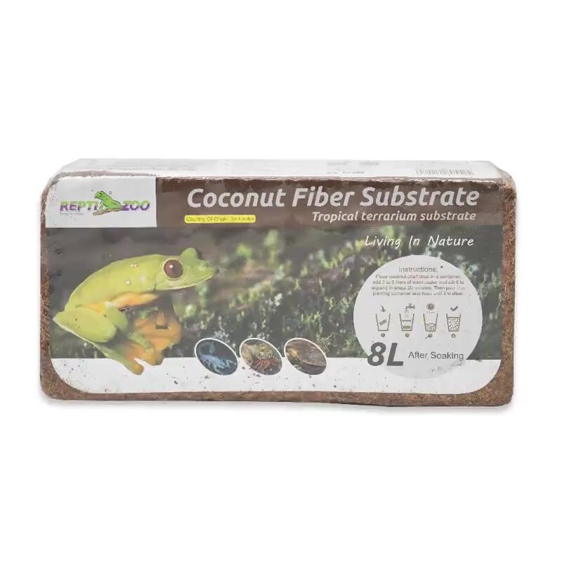 Кокосовый субстрат REPTIZOO Coconut Fiber Substrate (торф, земля, грунт) мелкой фракции 8л (для змей, гекконов черепах, амфибий) — фото 1