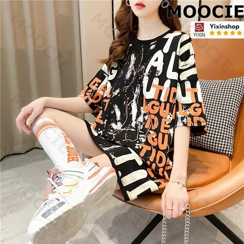 фото Футболка moocie, размер one size, черный 4