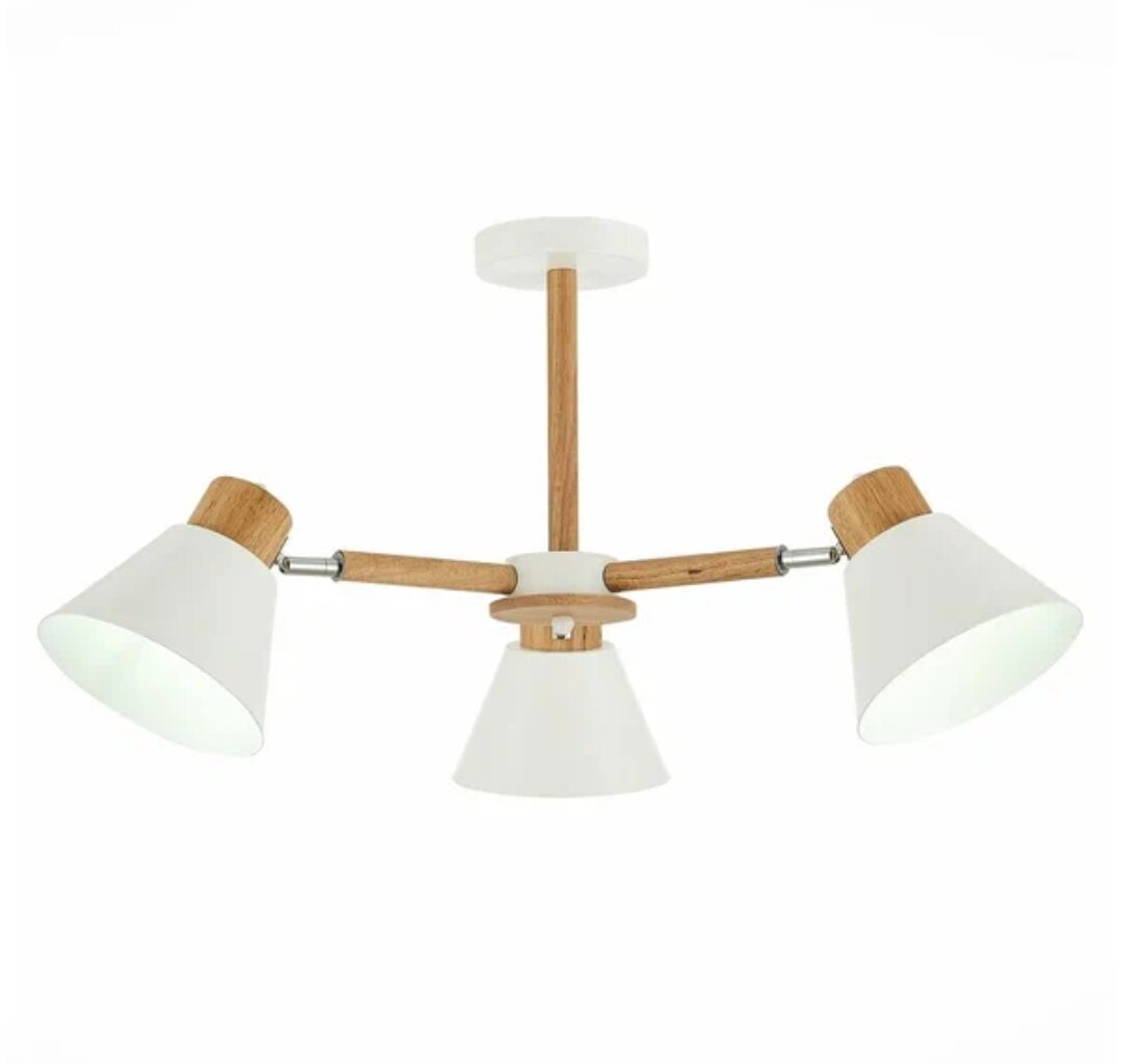 Потолочный светильник в скандинавском стиле черного цвета,3 абажура