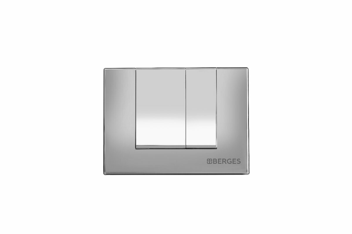 Клавиша для смыва BERGES NOVUM S3 040043 хром