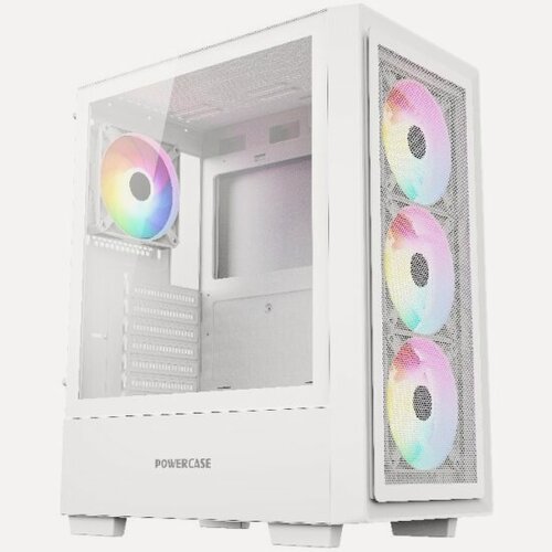 Изображение товара Корпус Powercase Mistral AY4W ARGB, белый (CMAYW-A4)