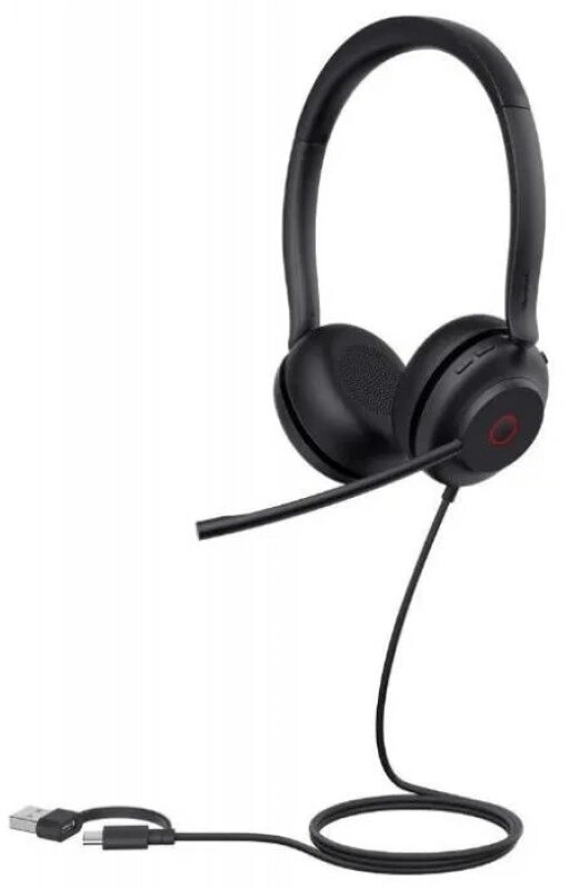 Гарнитура проводная Yealink UH35 Dual UC USB-C/A