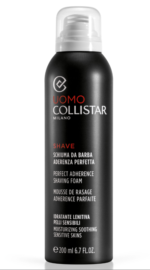 COLLISTAR Пена для бритья увлажняющая смягчающая Uomo Perfect Adherence Shaving Foam, 200 мл