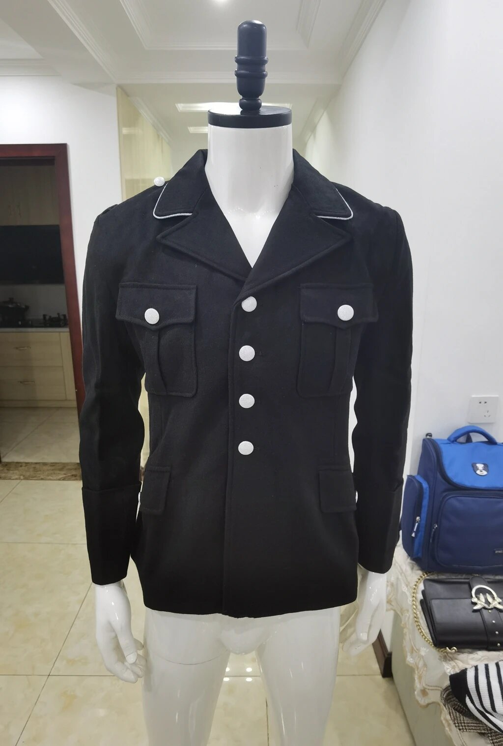 Немецкая шерстяная туника M32 черная для мужчин XL