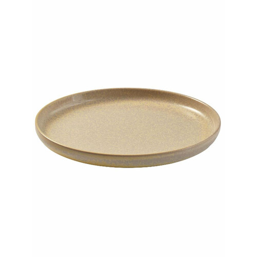 Тарелка плоская 22 см Kenai Ceramics Luma, цвет песочный, керамика Stoneware