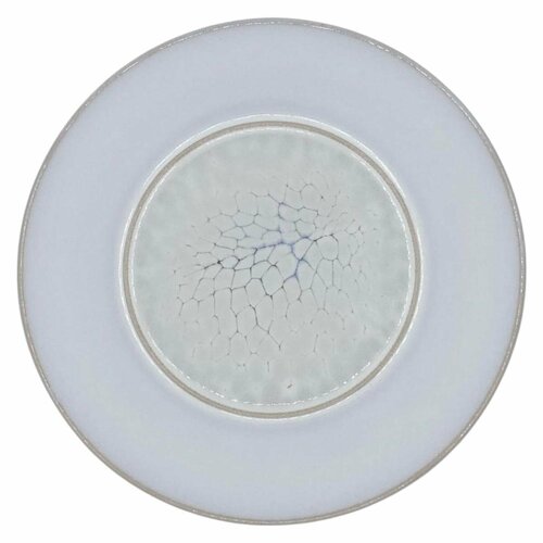 Тарелка плоская 22 см Kenai Ceramics Cheshuya, цвет белый, керамика Stoneware