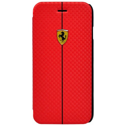 фото Кожаный чехол для iphone 6 / 6s ferrari formula one booktype, красный (fefocflbkp6re)