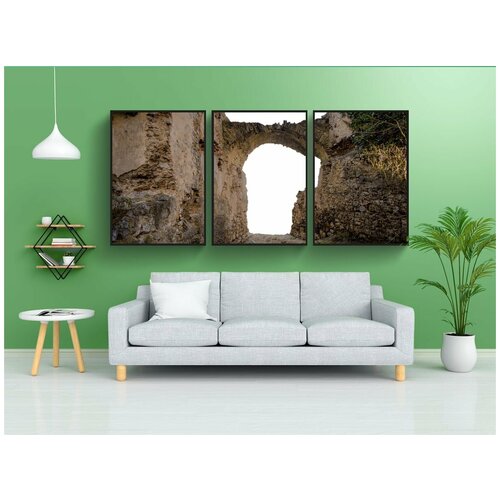 фото Набор модулных постеров для интерьера "замок, средний возраст, разорение" 60x90 см. в тубусе, без рамки lotsprints