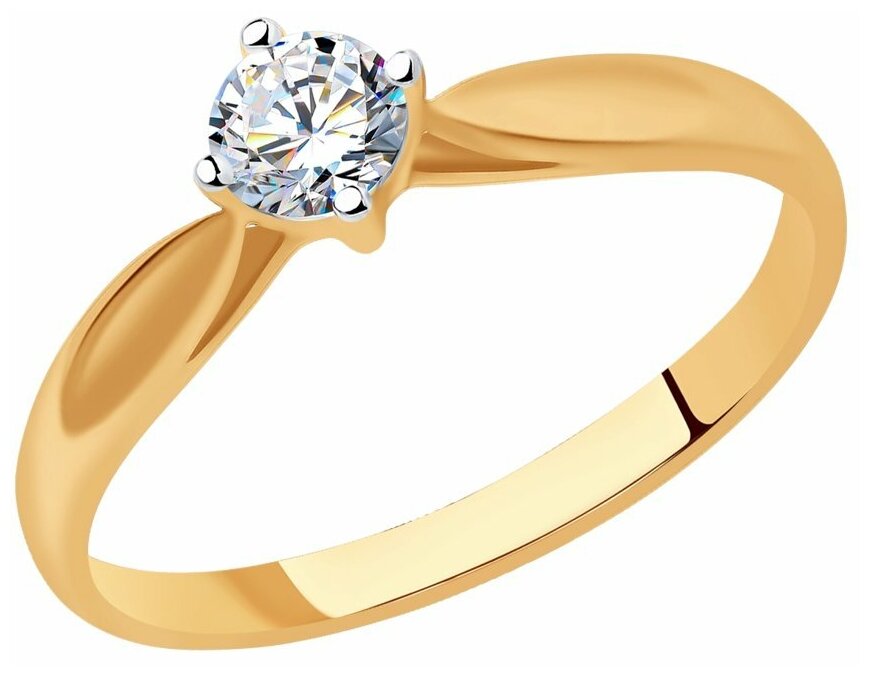 Помолвочное кольцо SOKOLOV Diamonds из золота с бриллиантом 1010368 