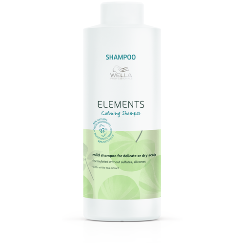 Wella Professionals шампунь Elements Calming успокаивающий, 1000 мл wella elements renewing shampoo обновляющий шампунь без сульфатов 250 мл