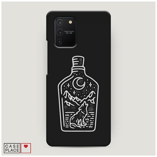 фото Чехол пластиковый samsung galaxy a91 бутылка арт case place