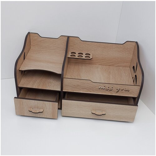 фото Косметичка 35х16, коричневый likebox