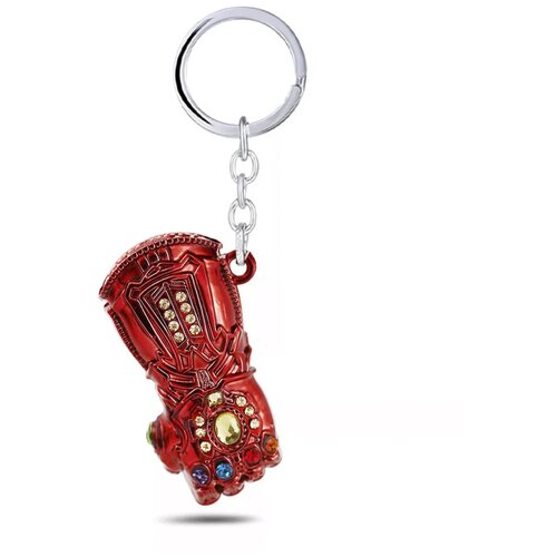 фото Брелок перчатка таноса марвел marvel мстители красный лакшери