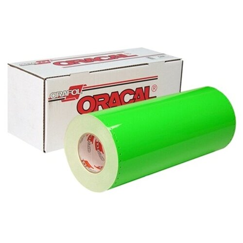 Пленка виниловая самоклеящаяся Oracal 6510 (Оракал 6510) / флуоресцентная / 1х 1,26м /цвет 069: зеленый