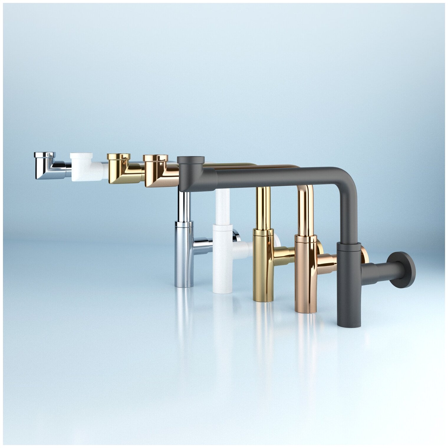 Комплект 3 в 1 Lavinia Boho Bathroom Sink 21520261: накладная фарфоровая раковина 40 см, металлическ - фото №8