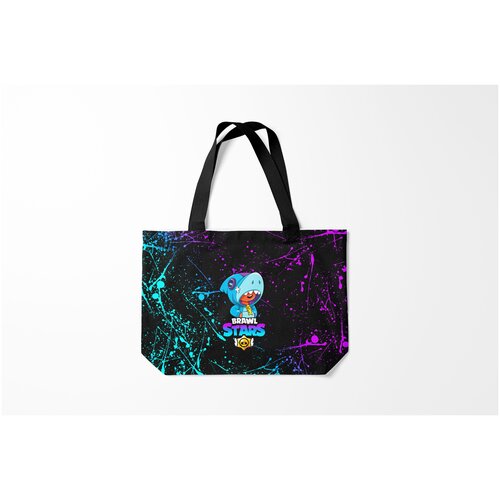 фото Сумка-шоппер / 46х35 см / геймерам / brawl stars leon shark burnettie