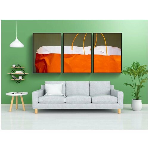 фото Набор модулных постеров для интерьера "сумка, покупка, карман" 60x90 см. в тубусе, без рамки lotsprints