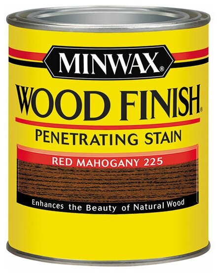 Масло для дерева и мебели Minwax Wood Finish. 225 Красный махагон, 946 мл. Тонирующая пропитка - морилка для дерева