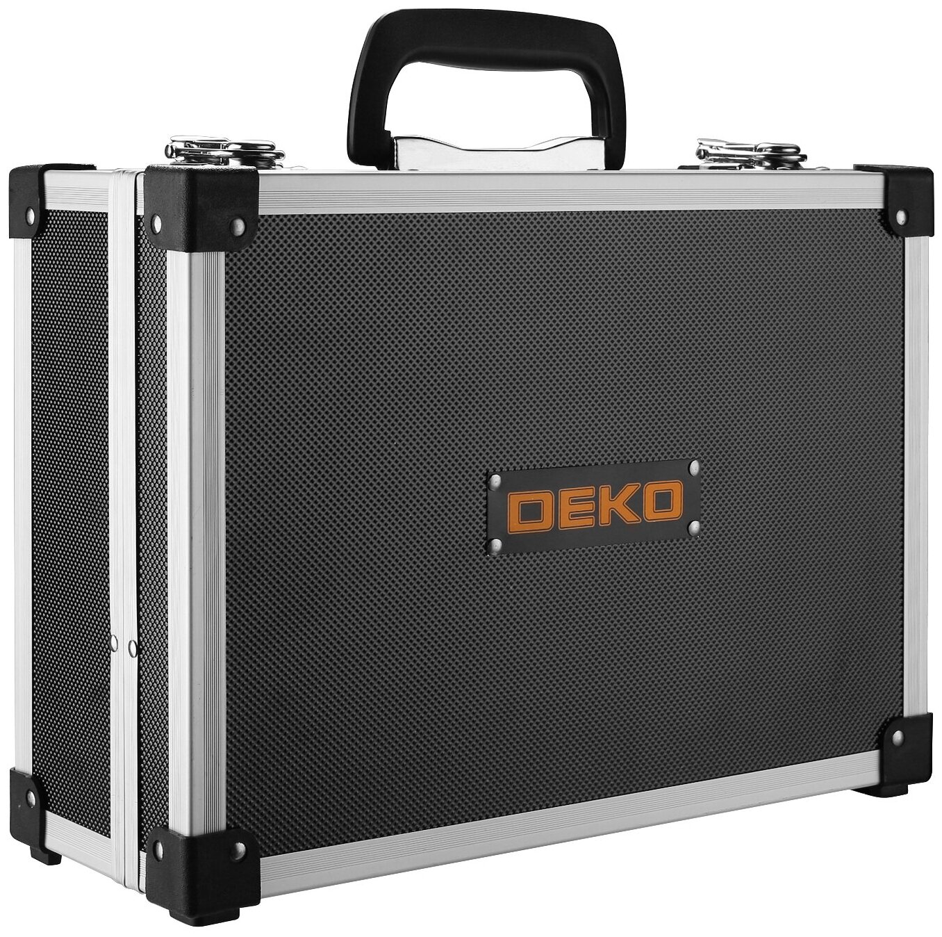 Аккумуляторная дрель 20В набор 63 инструмента в кейсе Deko DKCD20FU-Li 2.0Ahx2 63 tools case черно-ж - фотография № 4