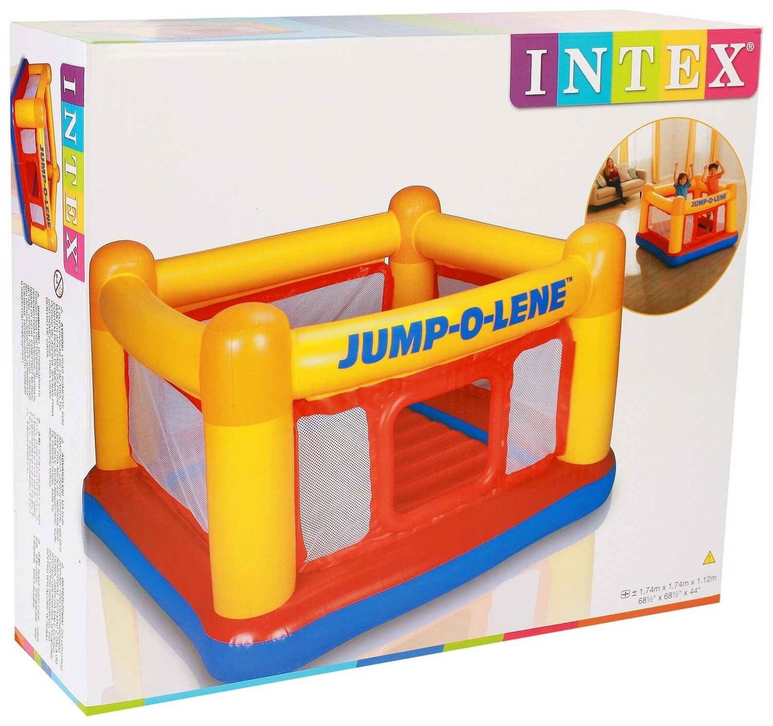 INTEX Надувной батут Jump-O-Lene 174*112 см 48260