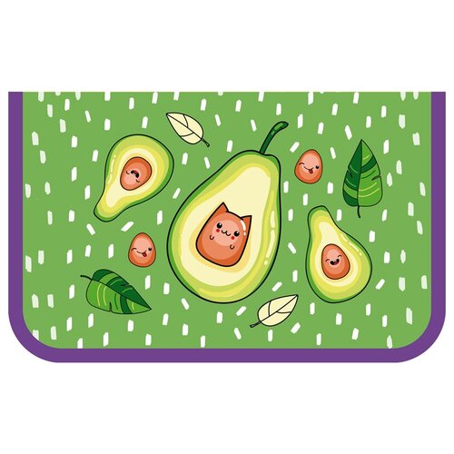 ArtSpace Пенал Avocado (ПТ1_42351), зелeный пенал косметичка avocado 21 х 12 см