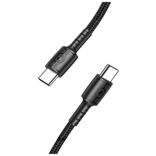 кабель для зарядки ip lightning to type c pd 18w 1м черный Кабель для зарядки Type-C to Type-C PD 3.0 Awei CL-71T 30W 1м черный