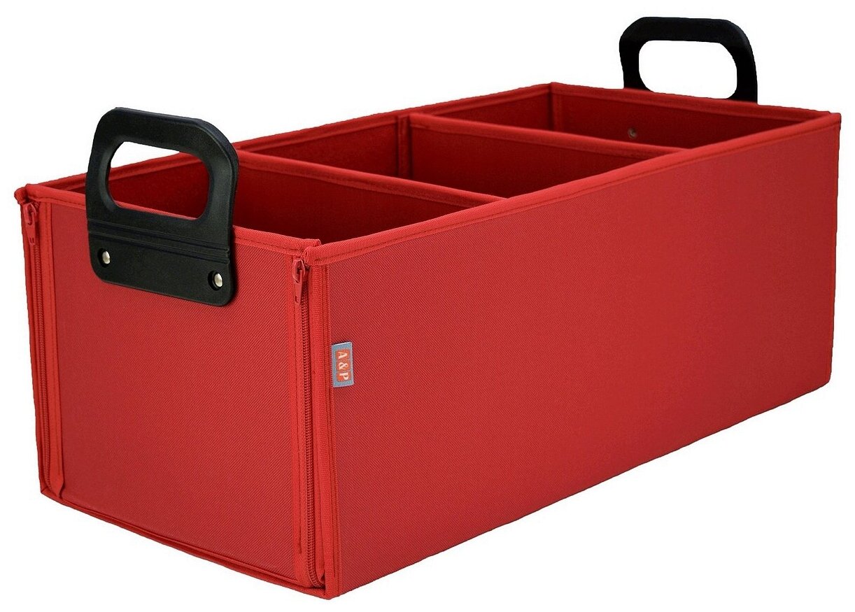 Органайзер в багажник "Куб" (размер XL). Цвет: красный.
